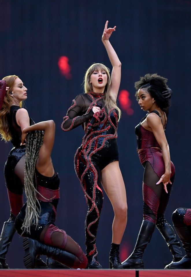 Pop queen Taylor Swift performs live during her Eras tour