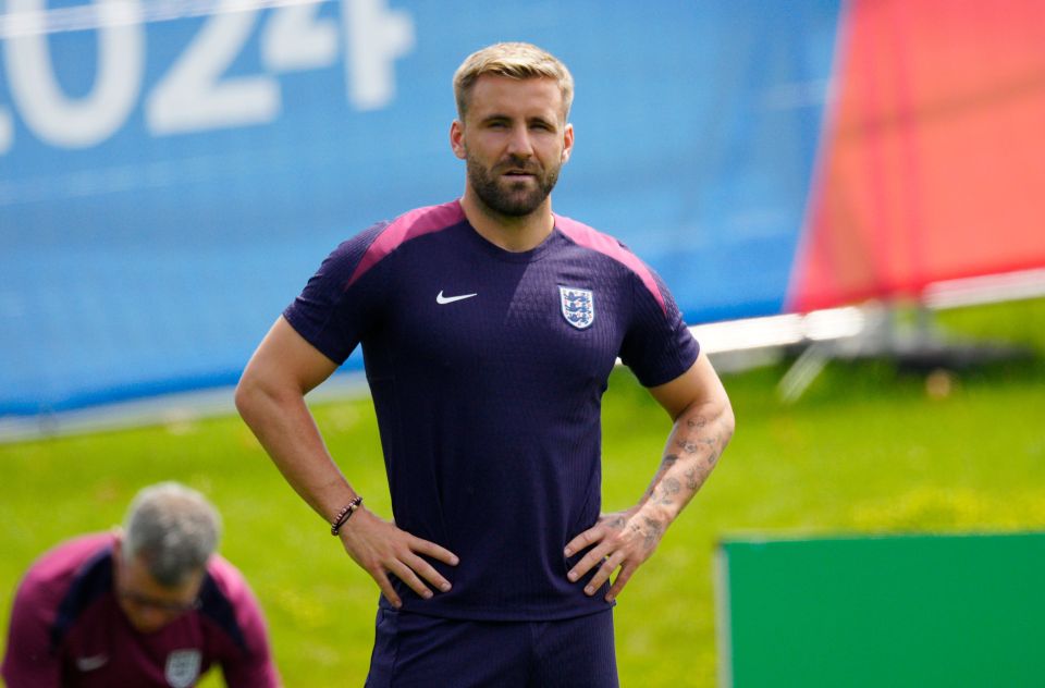 Luke Shaw is back in full training for England