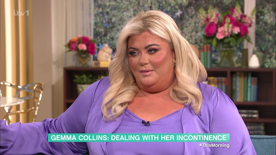 Gemma Collins has opened up about incontinence