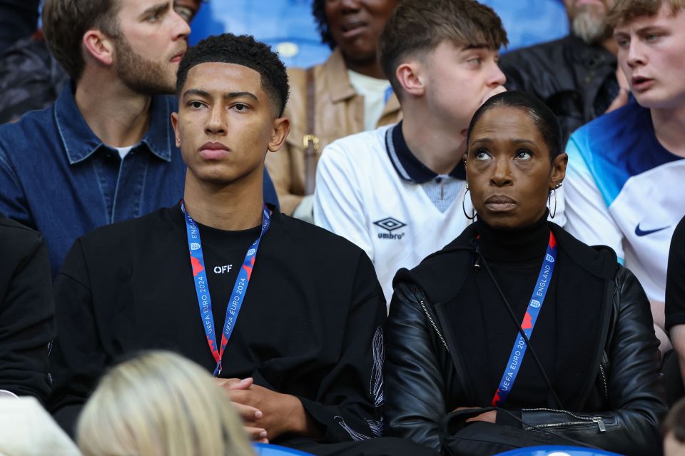 Jobe and Denise watched on together in the stands