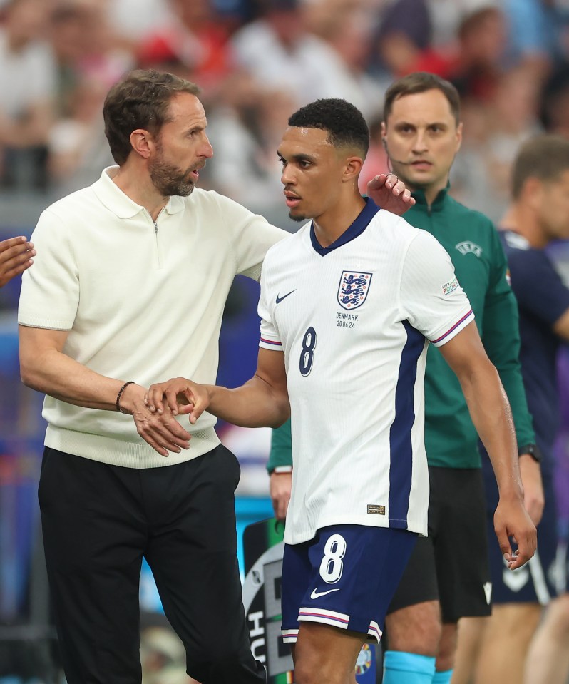 Southgate has been playing Trent Alexander-Arnold in midfield as an 'experiment'