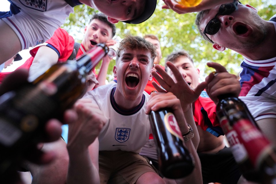 Three Lions fans are eager for tonight's game but don't seem too willing to go teetotal