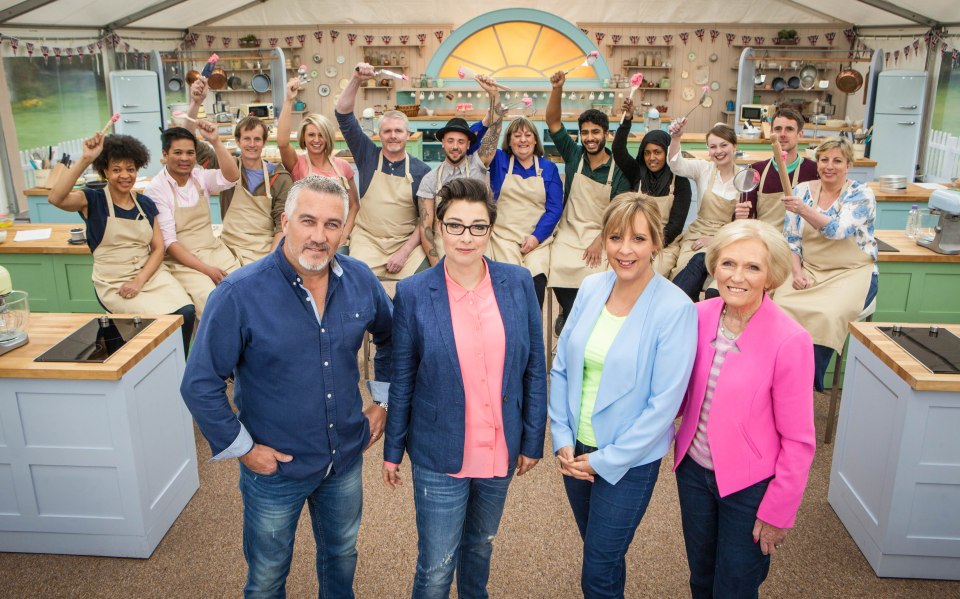 Mary Berry, Paul Hollywood, Sue Perkins and Mel Giedroyc were the Bake Off team in the BBC days