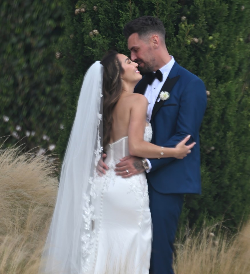 The newlyweds were blissfully happy as they posed for pics in Portugal