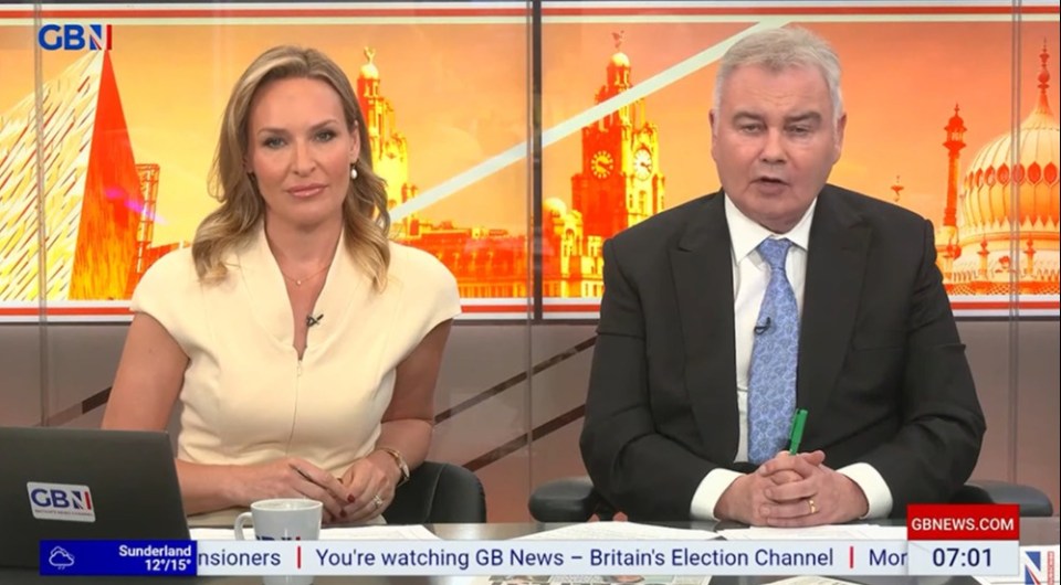 Eamonn Holmes left ITV and now hosts GB News with Isabel Webster