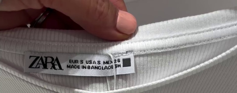 Zara labels have different symbols that indicate different collections