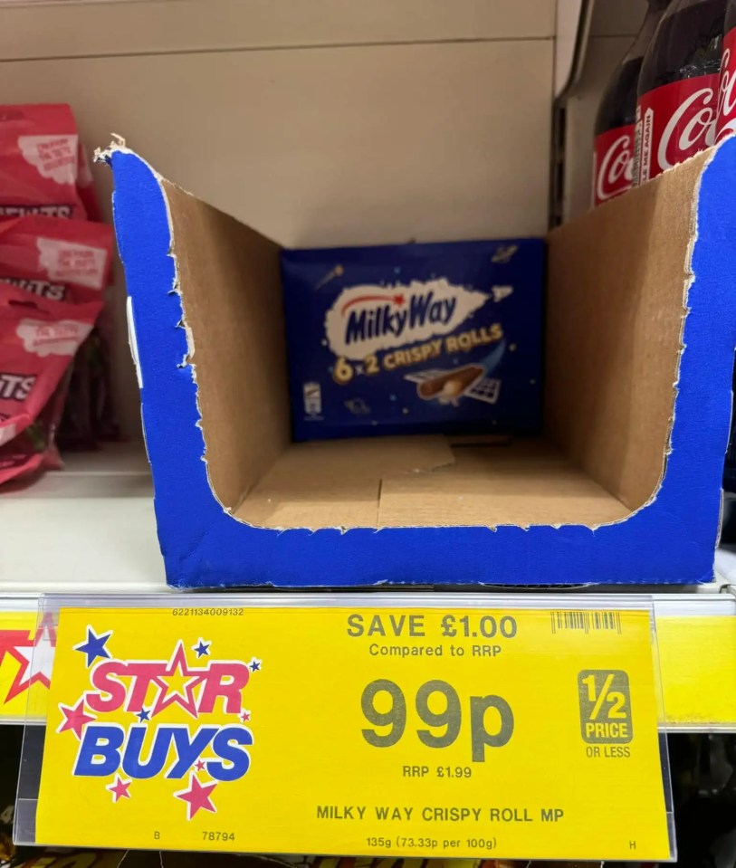 Milky Way’s famous Crispy Rolls appear to have made their return to UK shores