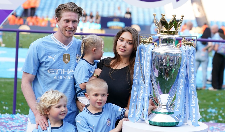 De Bruyne has three children with wife Michele