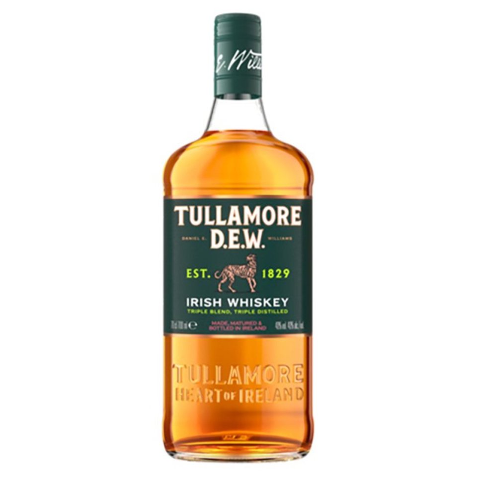 The Tullamore Dew Irish Whiskey is seriously flavoursome and round