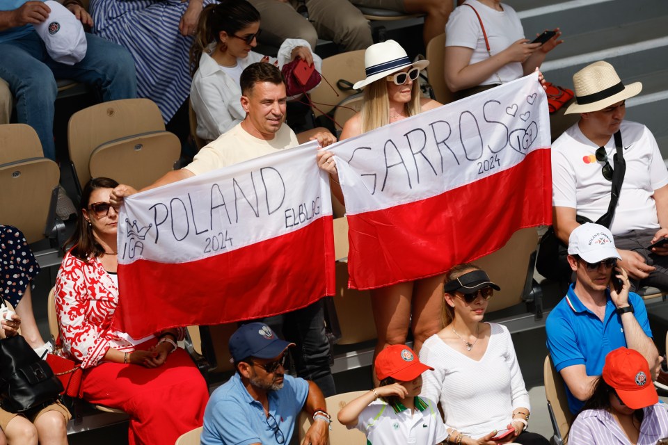 Roland Garros became Poland Garros with support for Swiatek