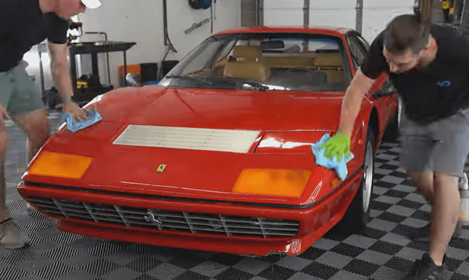 The WD Detailing team made the Ferrari shine after giving it a deep polish