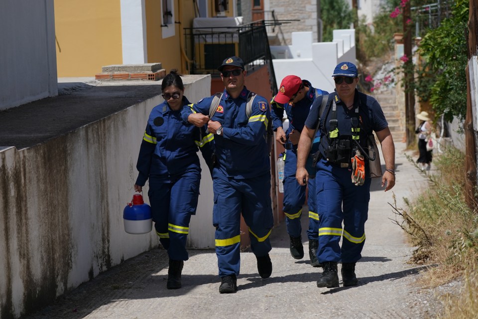 The rescuers in the town of Pedi where Mosley was last spotted today