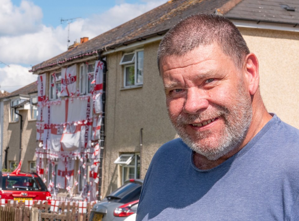 Neighbour Andy McCallum said no one in their 'right mind' would have a problem with the flags