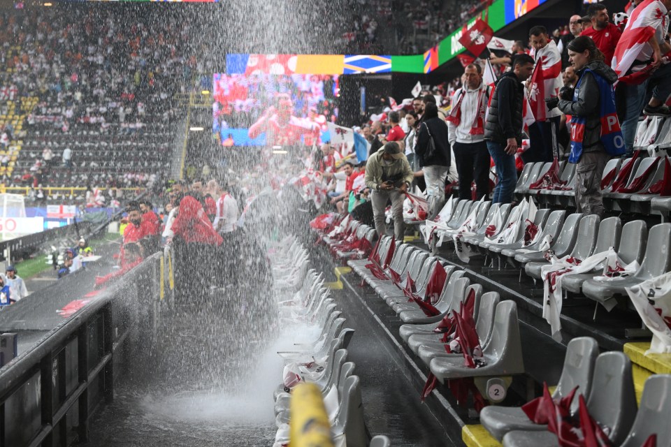 Dortmund has been hit by torrential rain