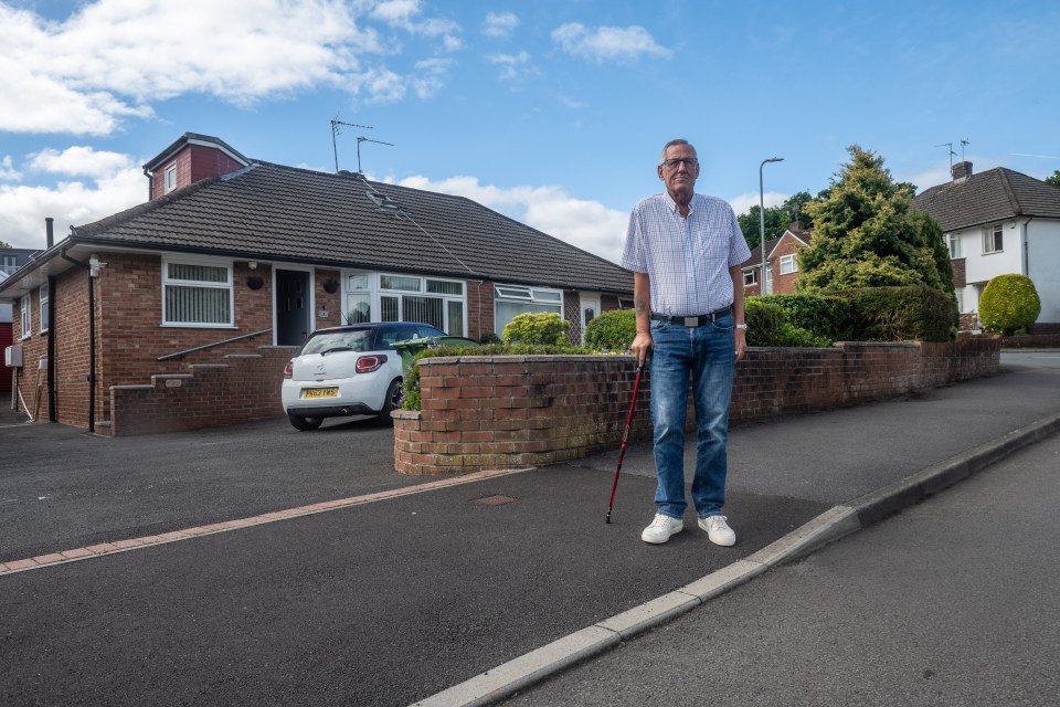 Glenn Rogers decided to extend the dropped kerb outside his Cardiff home