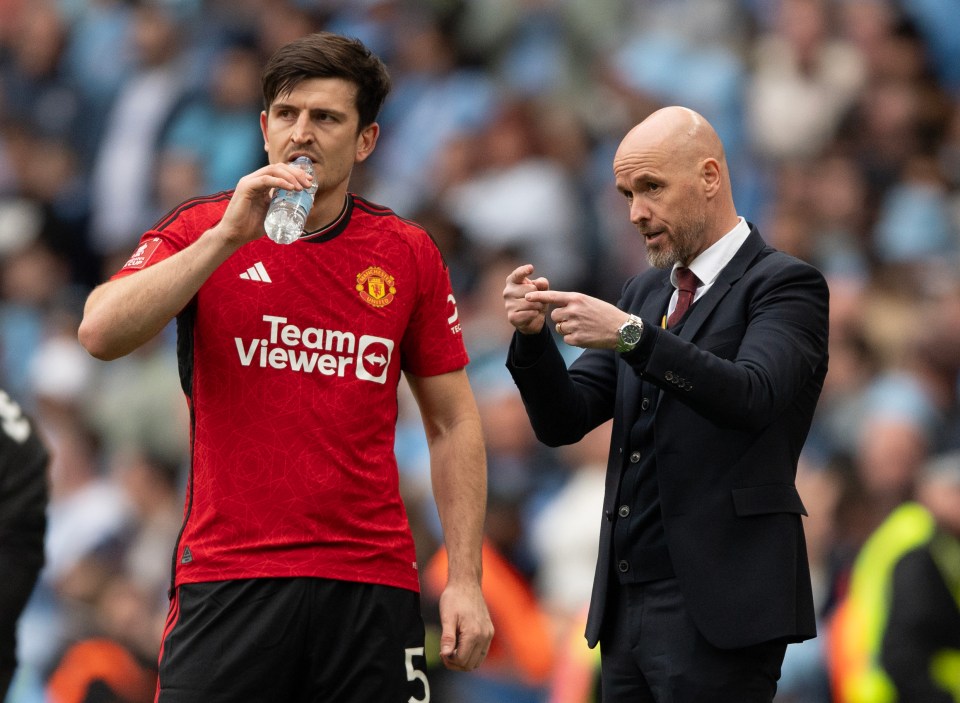 Harry Maguire was stripped of the Man Utd captaincy by Ten Hag