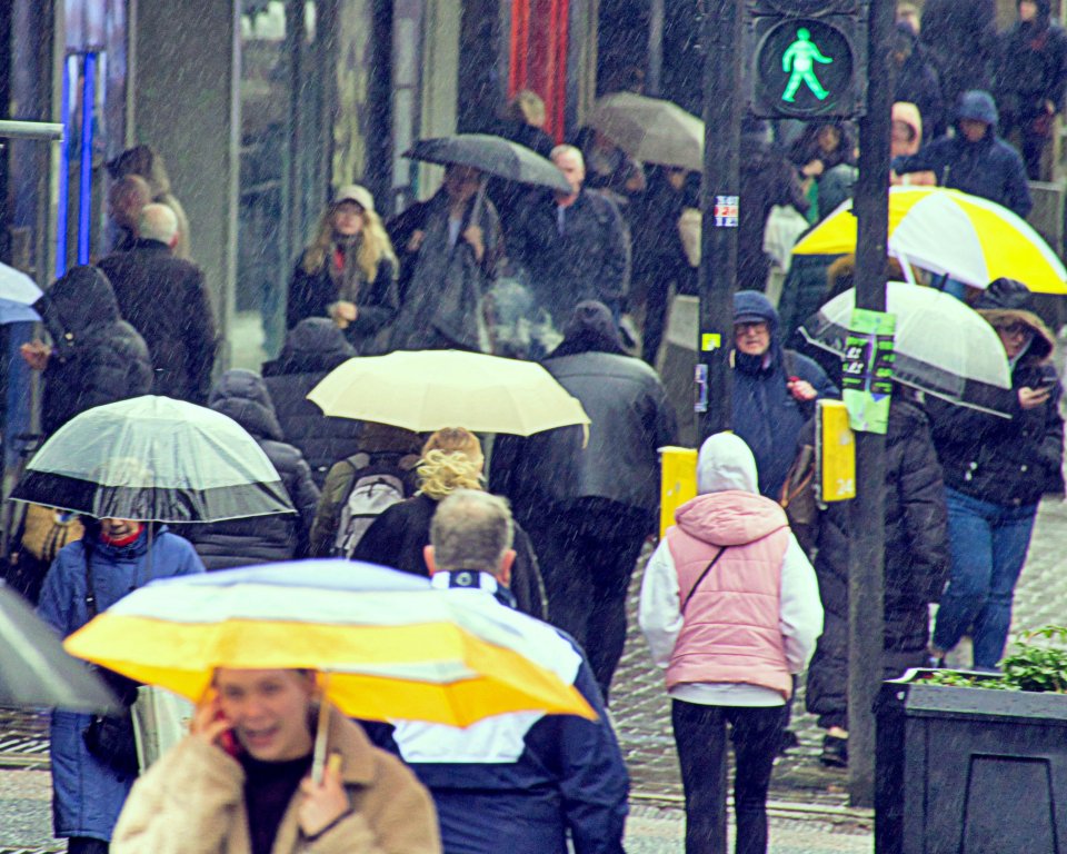 Wet April weather caused a retail sales slump as shoppers stayed home