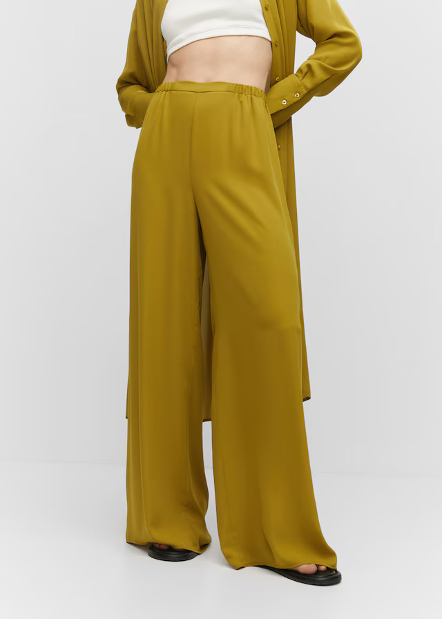 Wide leg trousers from Mango Outlet was £35.99, now £18.99