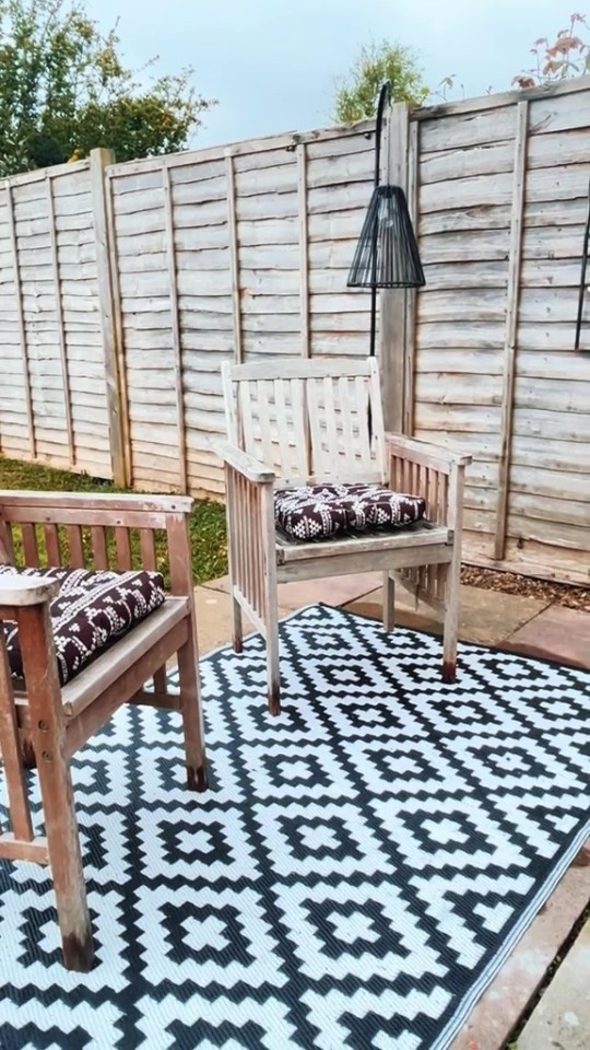 Leigh transformed her garden on a budget using cheap buys from Home Bargains