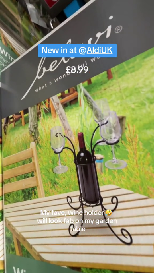 The stand-out item was a wine holder for less than a tenner