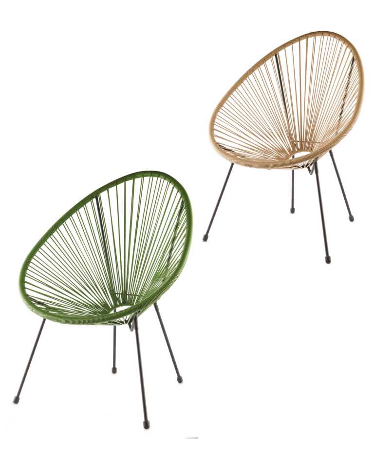 The rattan chairs are less than £30 right now and come in two stunning shades