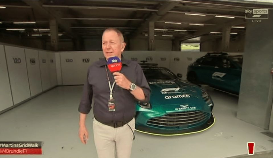 Martin Brundle has appeared for the first time since The Sun revealed that his marriage was in crisis