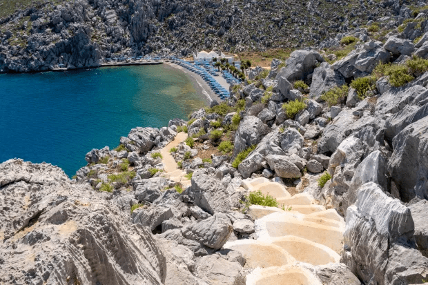 The TV doctor disappeared after a walk on St Nicholas Beach in Symi