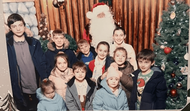 The Radfords met Santa at Centre Parcs last December