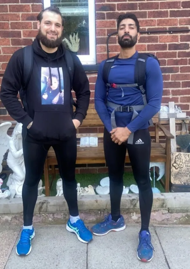 Liam Cameron and his friend Hassan took on the 100-mile round trip