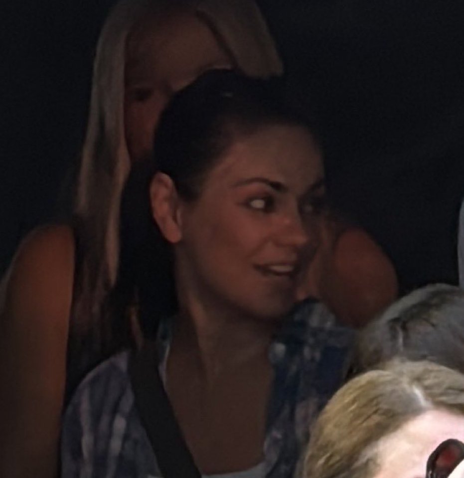 Mila Kunis was pictured in the crowds