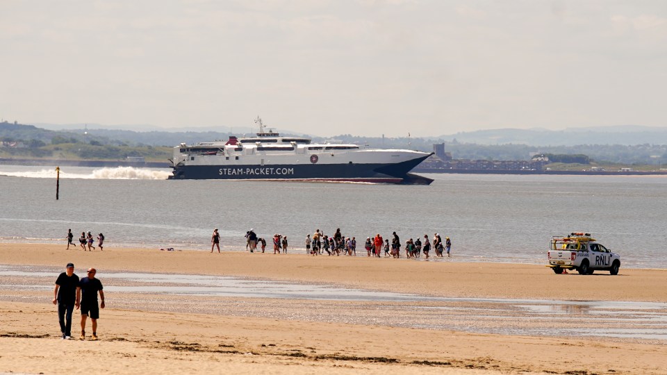 Crosby beach has been cordoned off amid the search