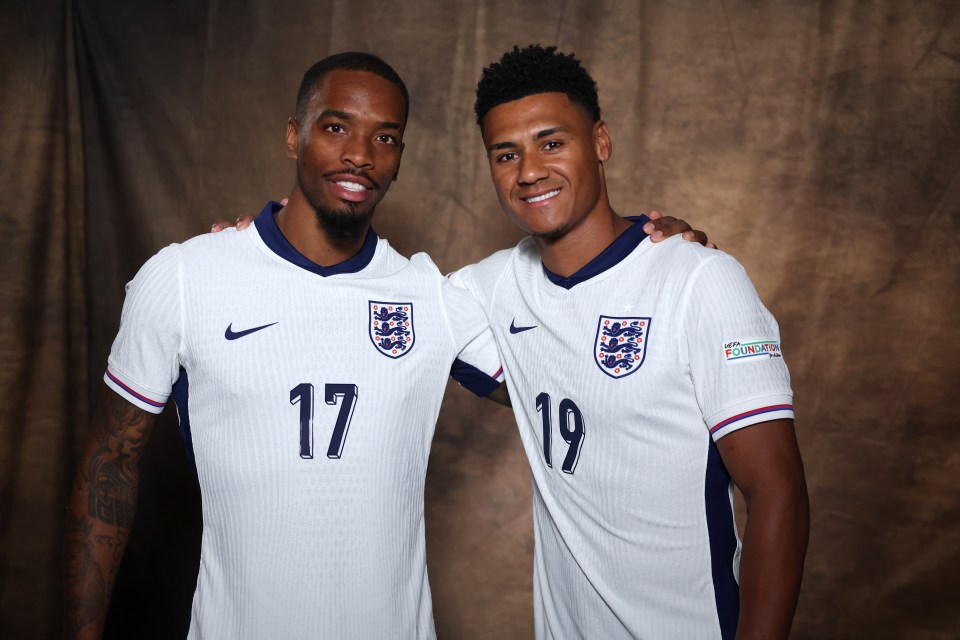 Ivan Toney and Ollie Watkins were tasked with pretending to be Serbia in training