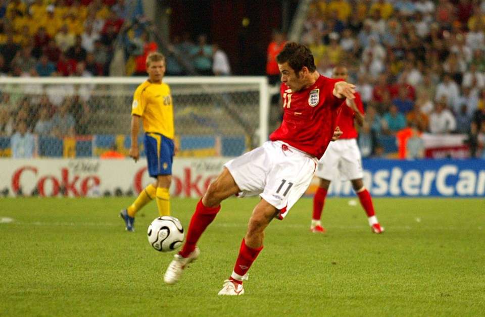 That was where Joe Cole scored his memorable volley against Sweden in 2006