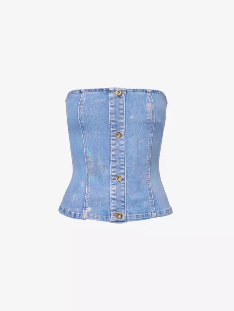 Denim bandeau top, £59 from Amy Lynn at Selfridges