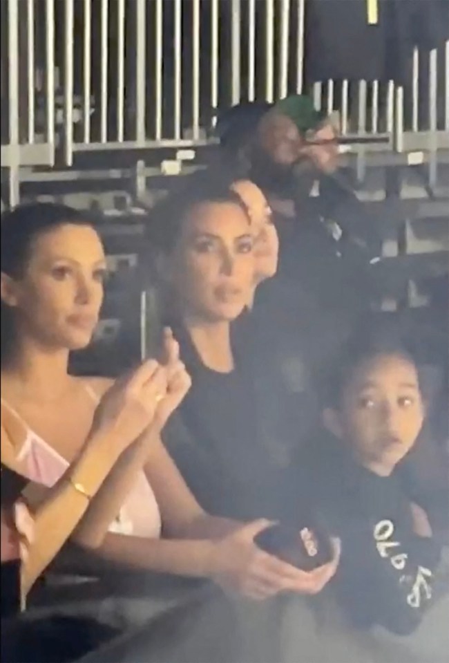 Kim Kardashian with Kanye West’s wife Bianca Censori