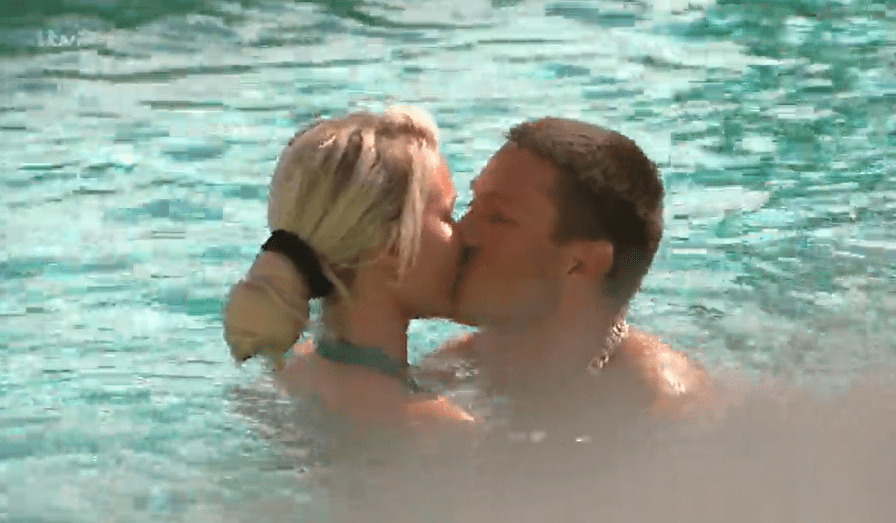 Grace chose Joey and the former couple were soon all over each other in the pool