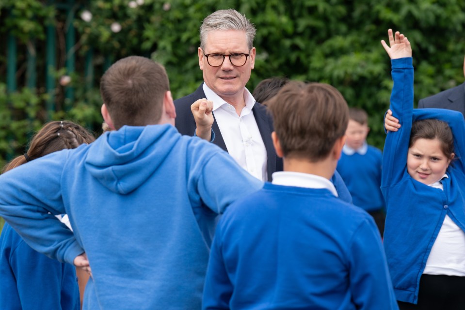 Sir Keir made the remarks during a trip to a school in Teeside today