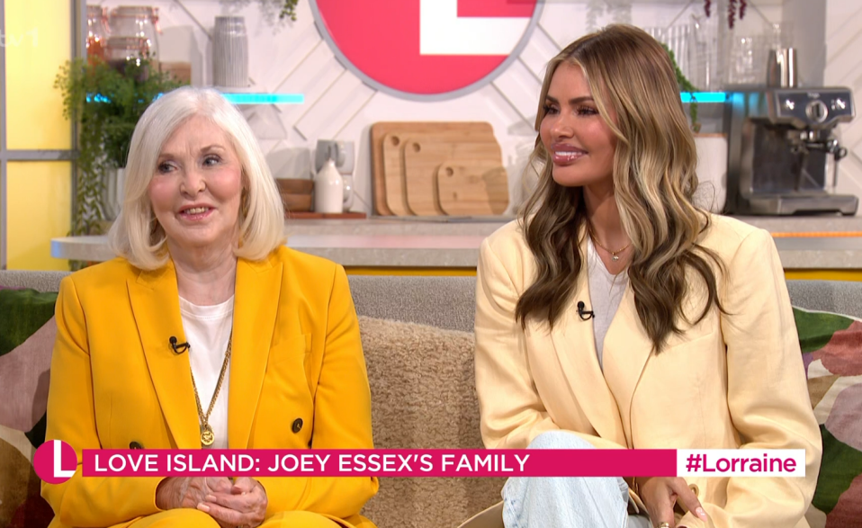 Joey Essex’s nan Linda and his cousin Chloe Sims appeared on ITV’s Lorraine today