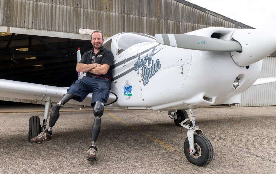 Army veteran Luke Sinnott is set to be the first double amputee commercial pilot since Sir Douglas Bader