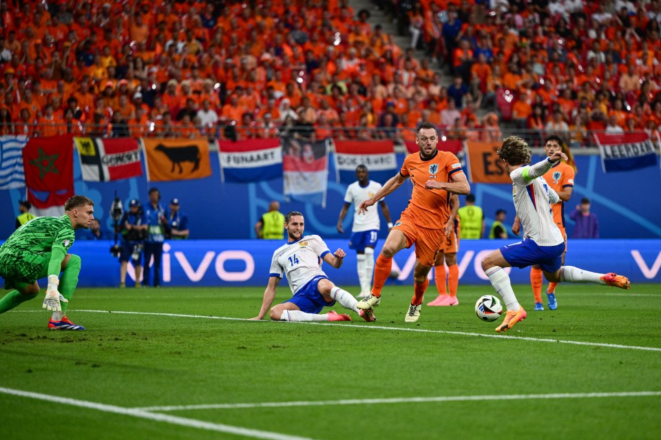 Fans were shocked Adrien Rabiot passed to his France team-mate in front of goal