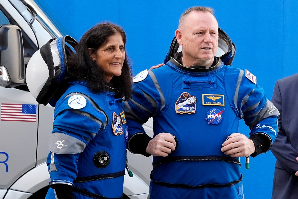 NASA astronauts Suni Williams, left, and Barry Wilmore were set to take-off