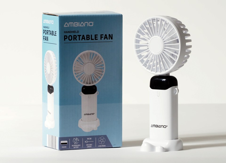 Aldi's fan has an integrated power bank