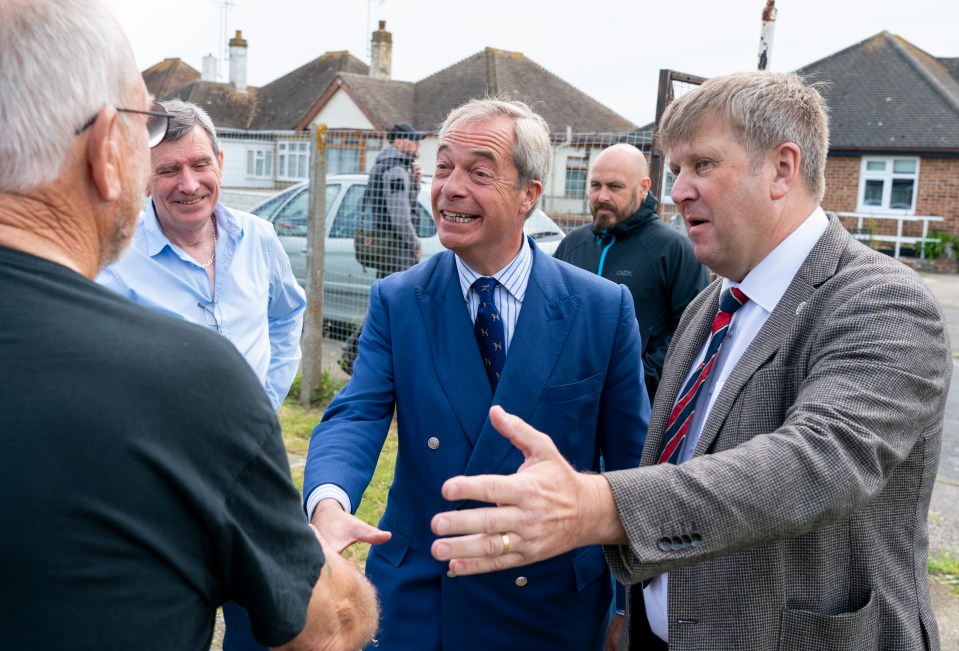 Nigel Farage visits Clacton On Sea to meet veterans at the Sea Cadets.