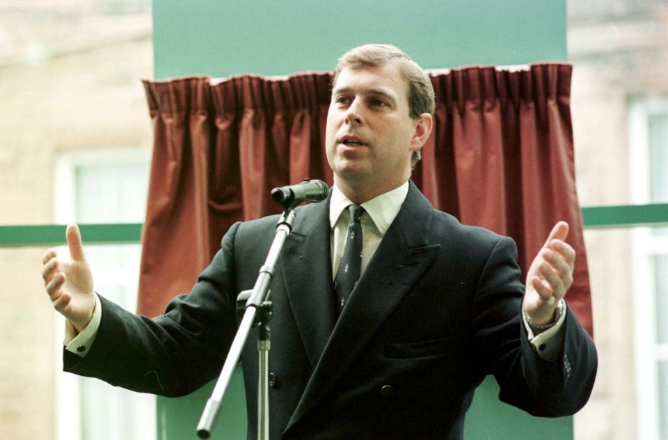 The prince opening a golf club in Peebles in 1998