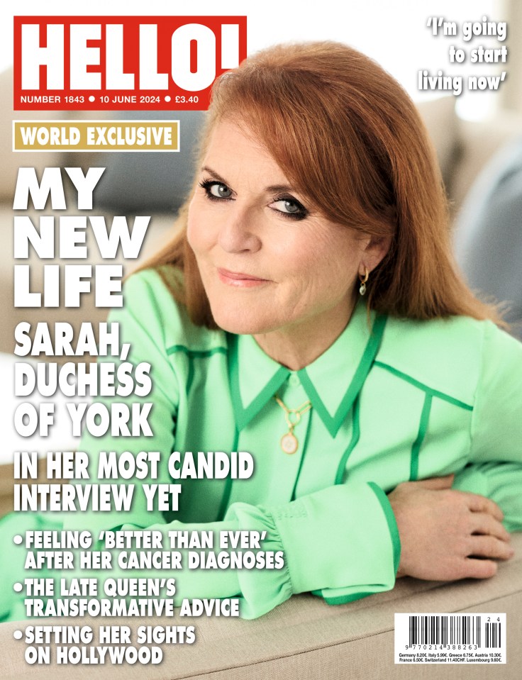 Sarah Ferguson has opened up about the Royals' cancer battles in an interview for HELLO! magazine