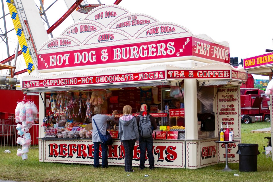 Food and drink stalls can be found throughout the site too