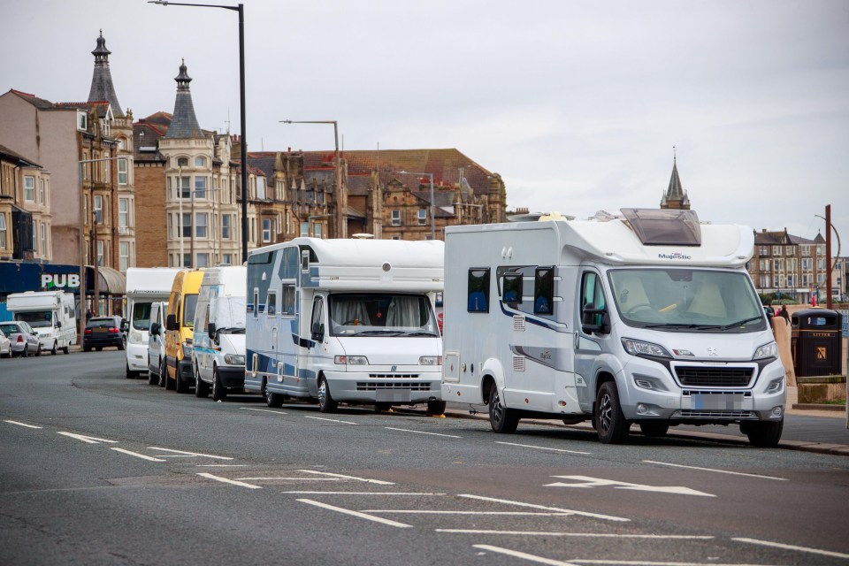 Local residents in Morecambe are fed-up with camper vans parking along the promenade