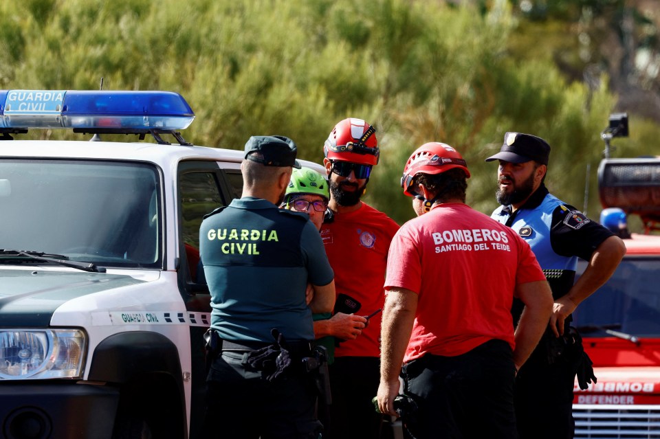 Mountain rescue, cops and firefighters have been scouring the hills for Jay in northern Tenerife