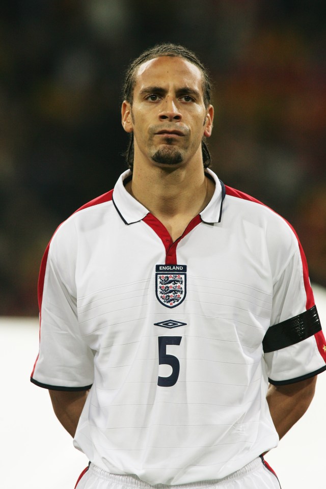 Ferdinand won 81 caps for the Three Lions during his playing days