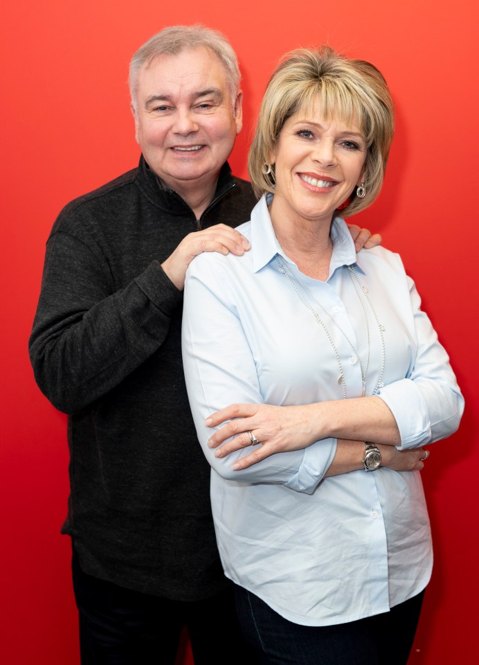 Eamonn Holmes has been consoled in his marriage split by a blonde divorcee in her 40s, the TV presenter pictured above with Ruth